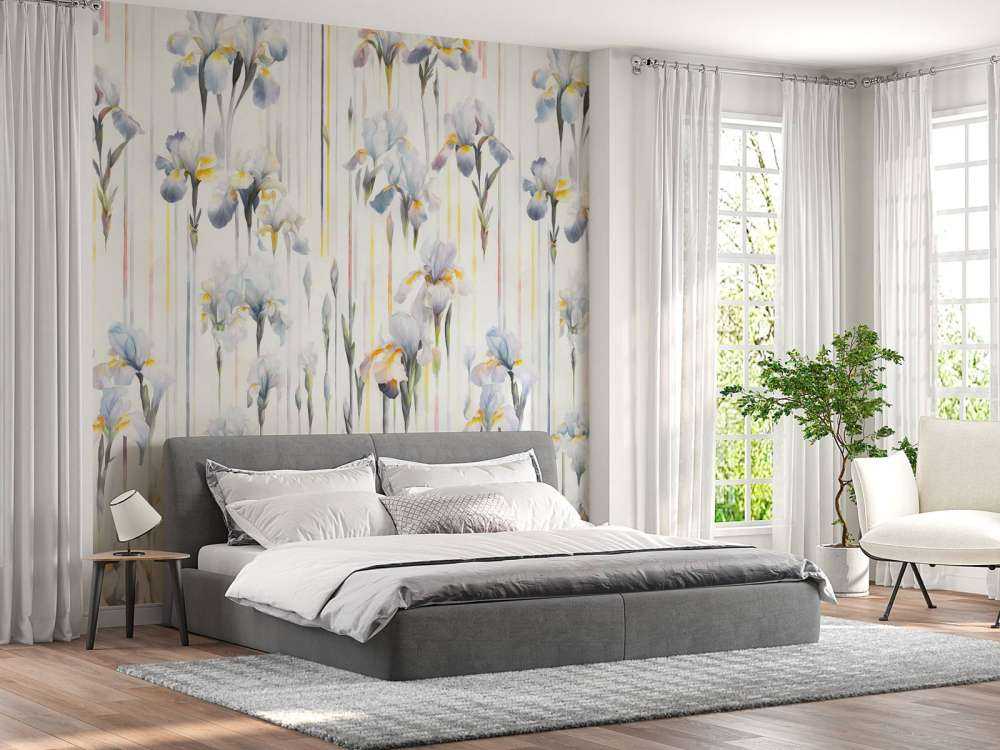 Irisser og Striber Sømløs Blå