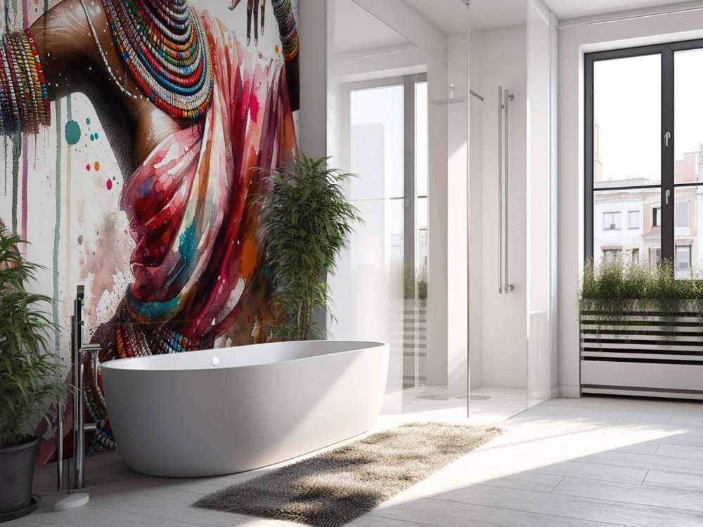 Akvarel afrikansk danser