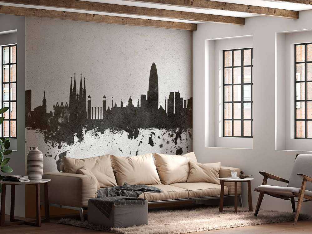 Akvarel skyline, Barcelona