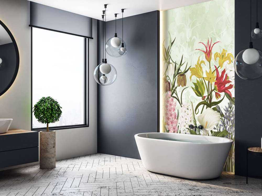 Forår Blomster - Frisk Mynte Grøn