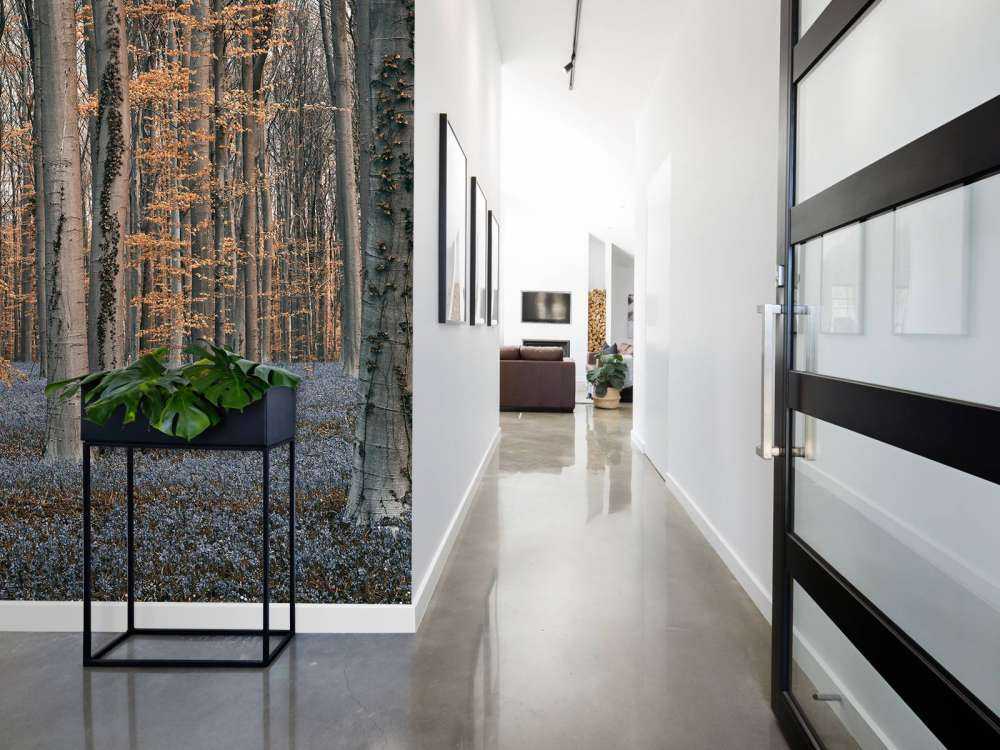 Skov med pastelfarver