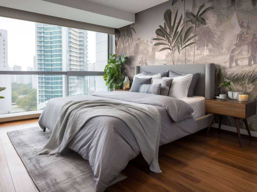 Leopard Landscape - Sepia