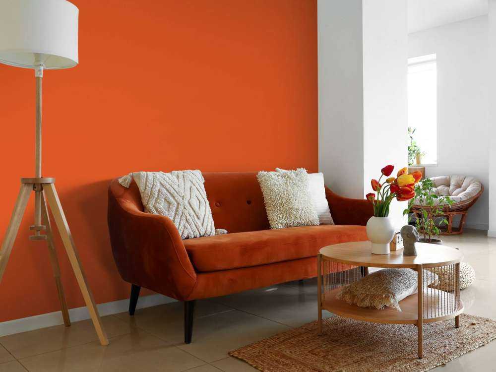 Mørk pastelorange