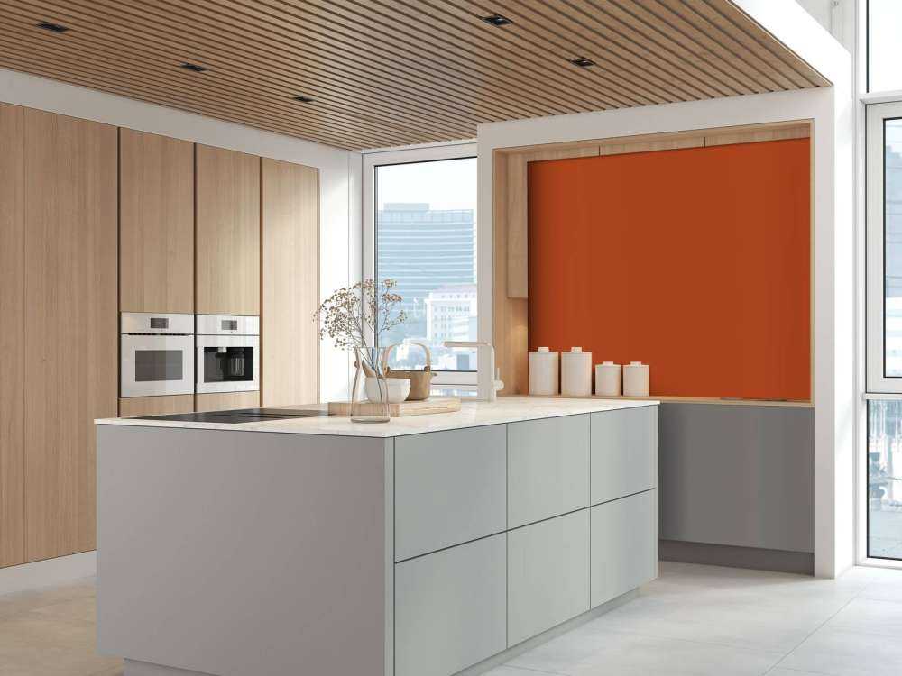 Mørk pastelorange