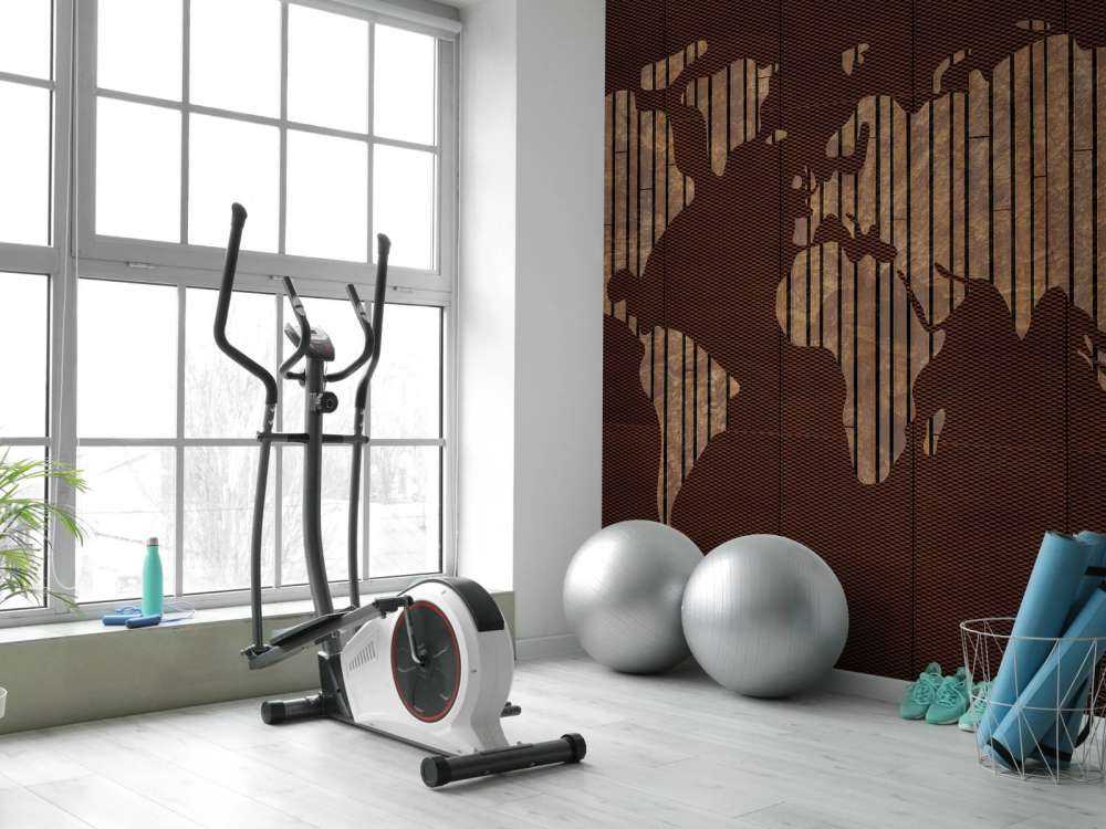 Verdenskort med træstruktur