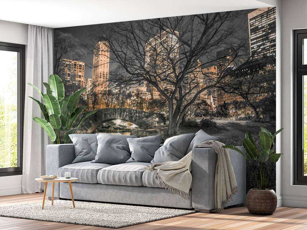 Central park om aftenen