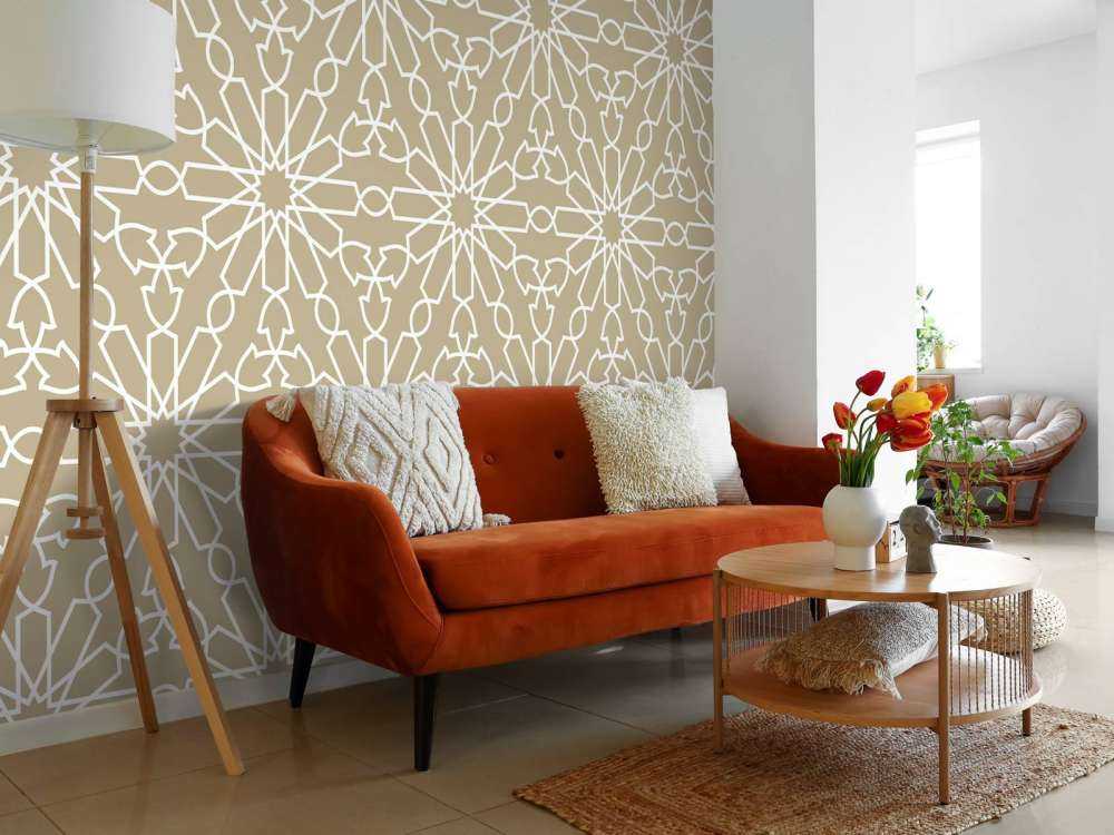 Geometriske blomster, guld
