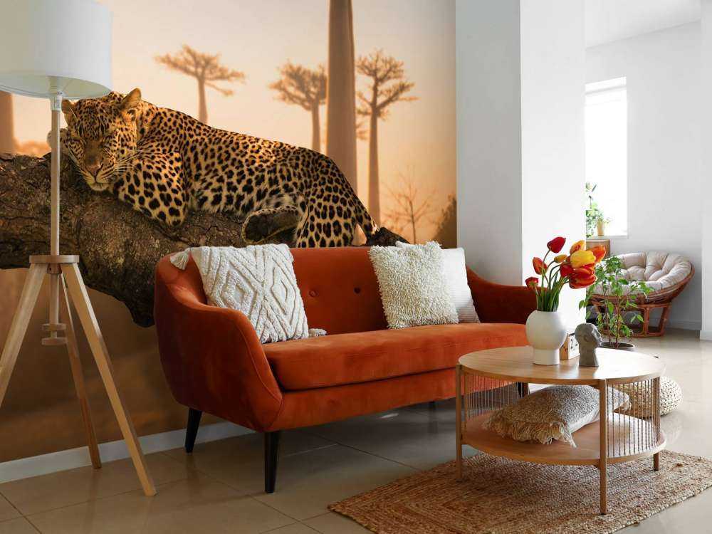 Sovende leopard