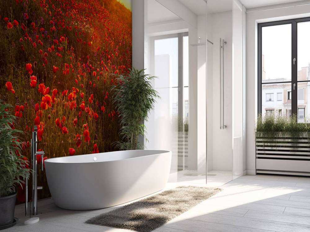 Valmuer på en bakke