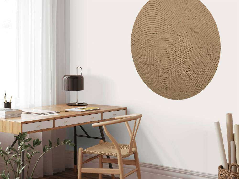 Zen-cirkler i gyldenbrun farve