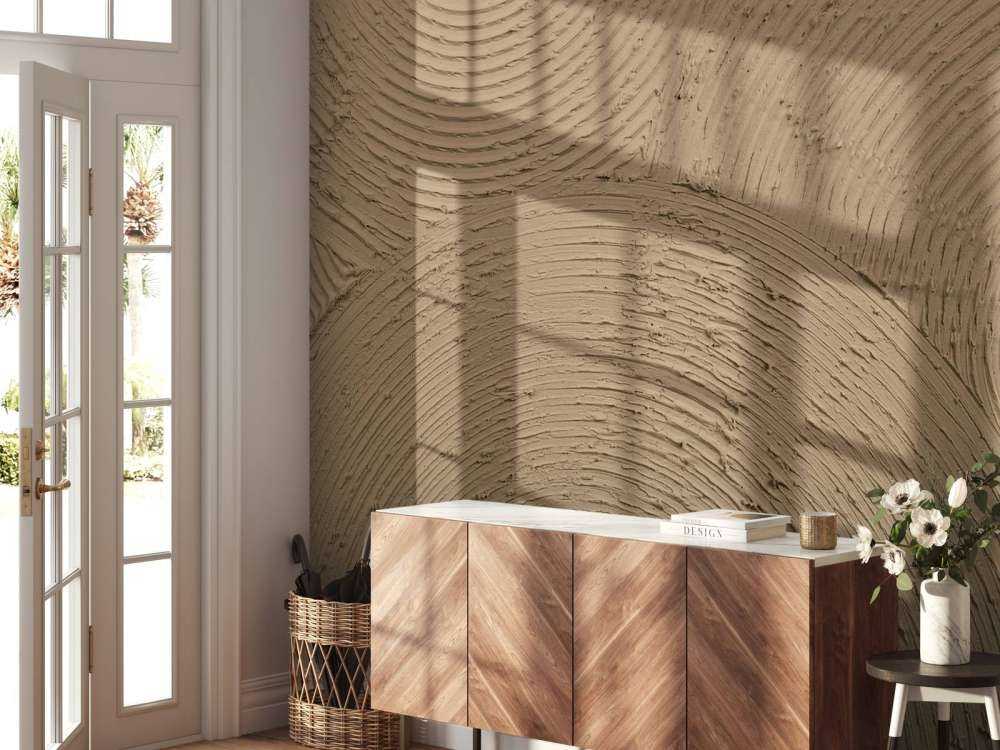 Zen-cirkler i gyldenbrun farve