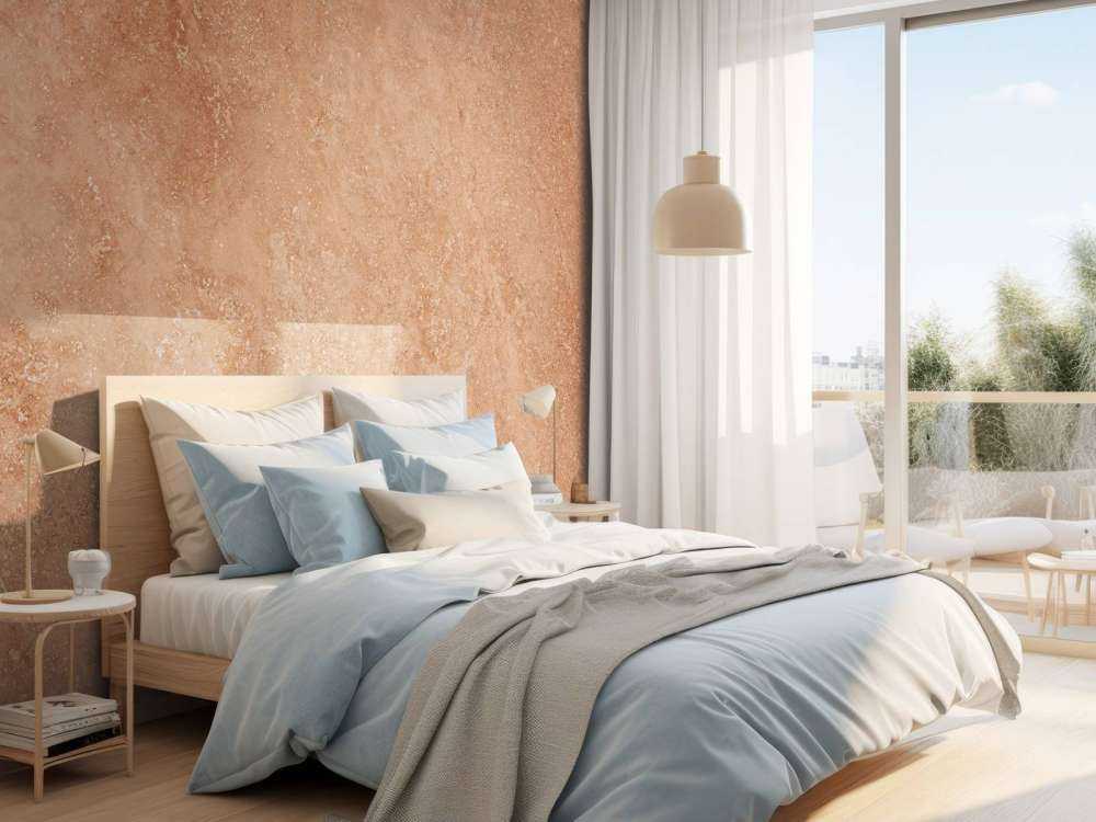 Terracottafarvet marmor