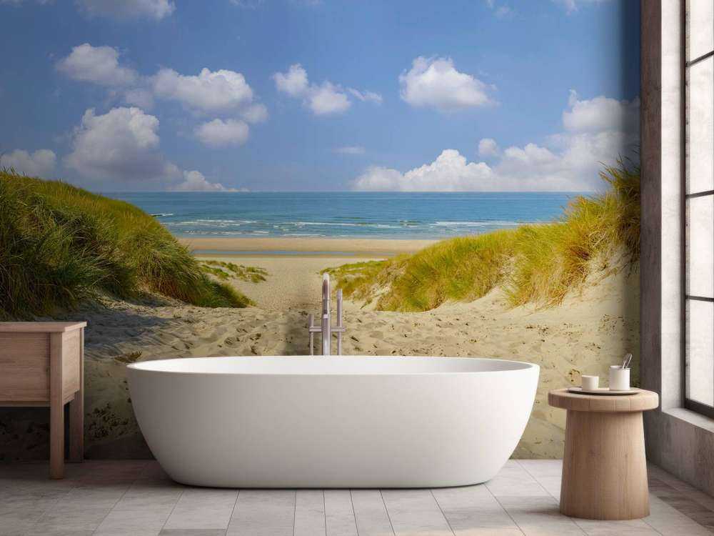 Indgang til stranden fra klitterne