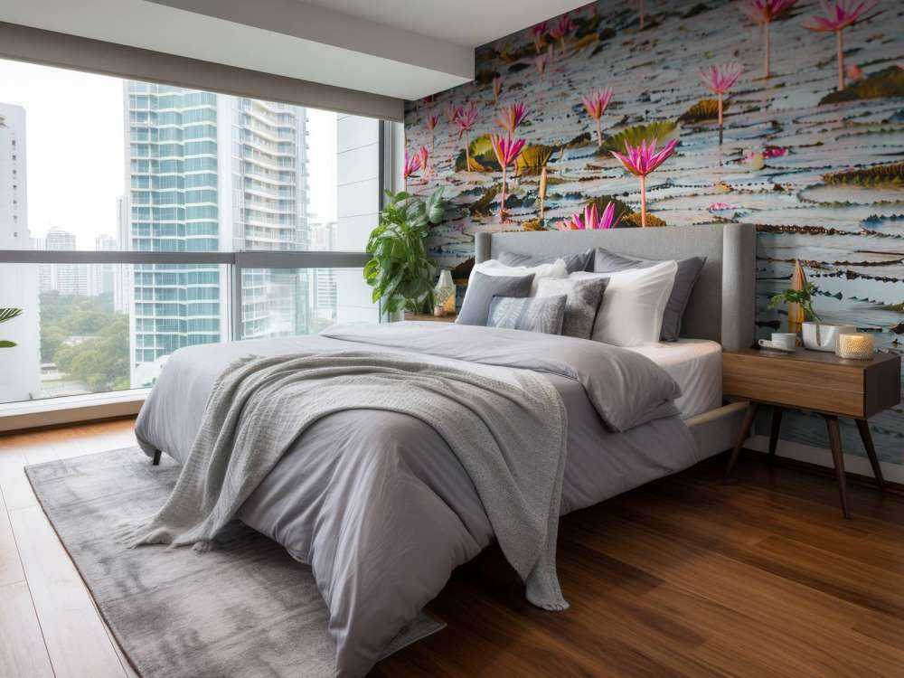 Hav af lotusblomster