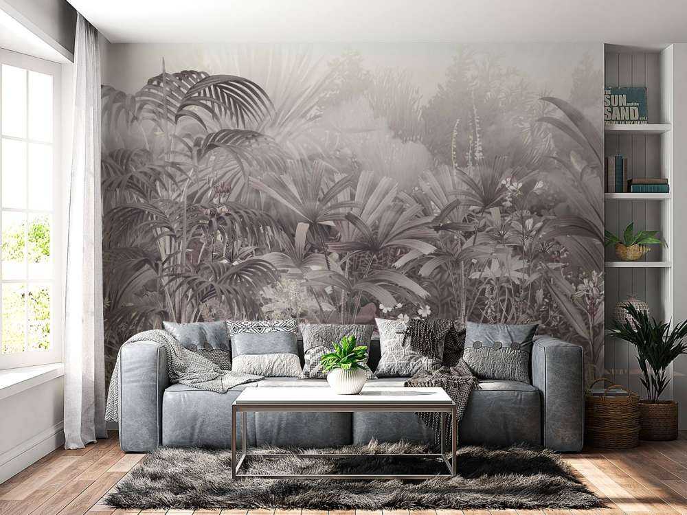 Morgen i den tropiske have lilla