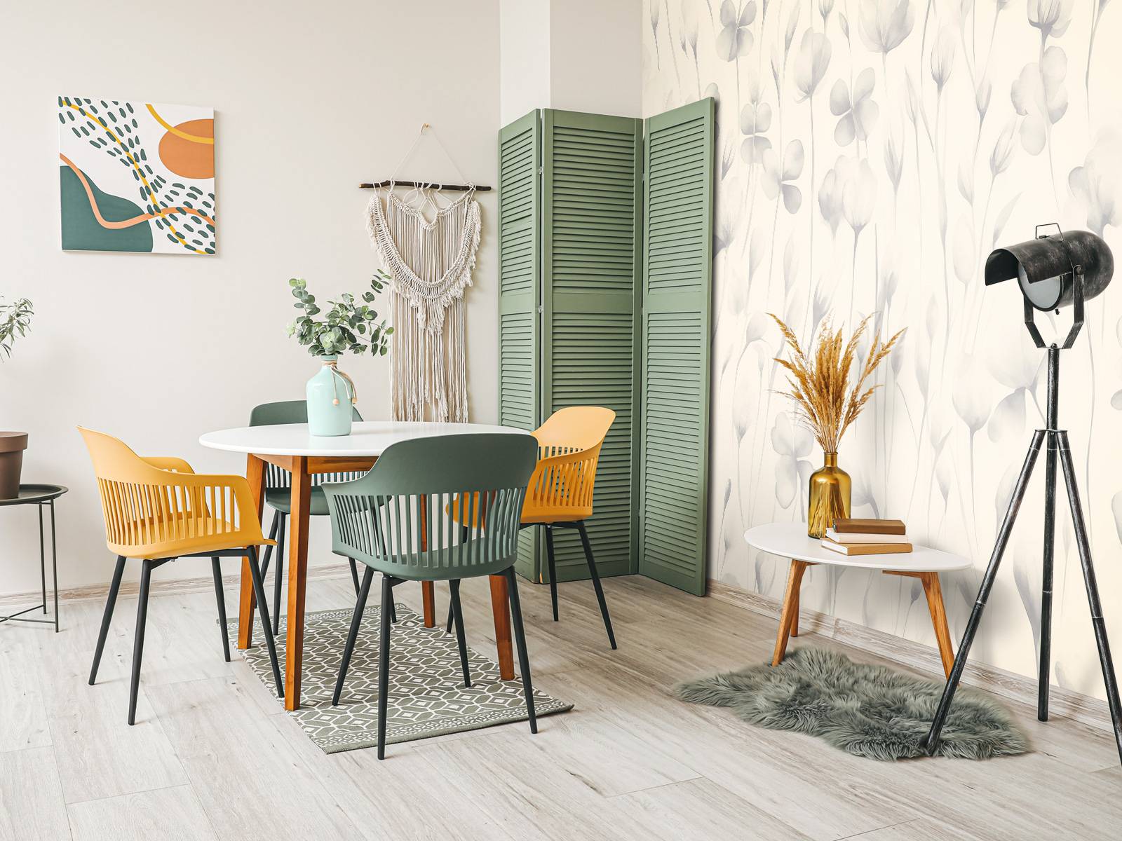 Fototapet - Kløver Gul - Fototapet, image size:1600x1200