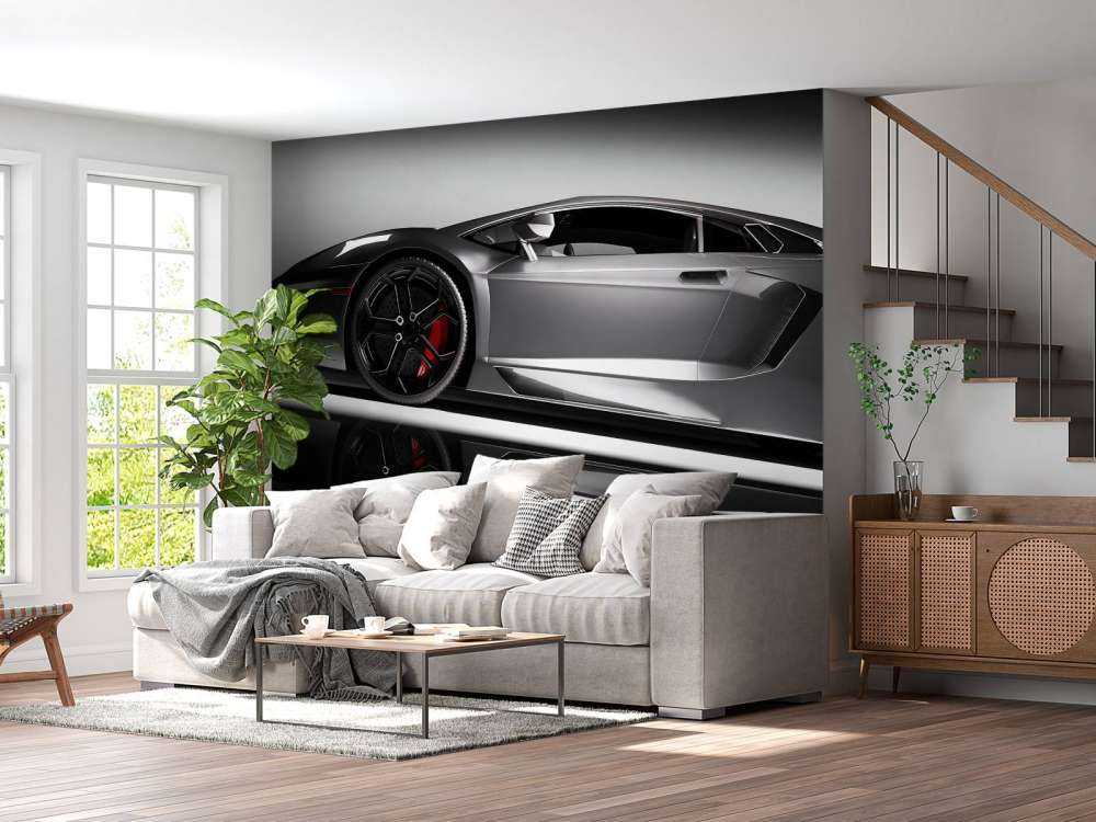 Grå Lamborghini