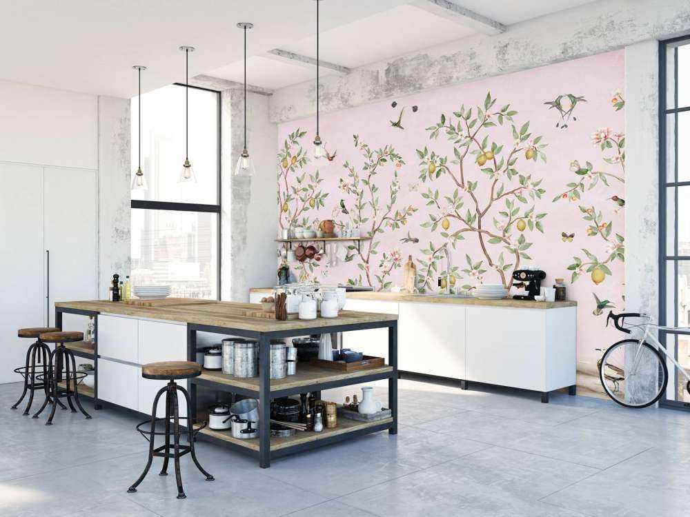 Lemon Tree Chinoiserie - Pink