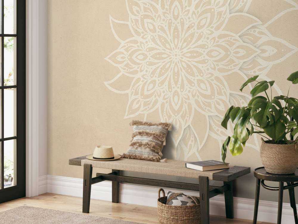 Beige Mandala Elegance