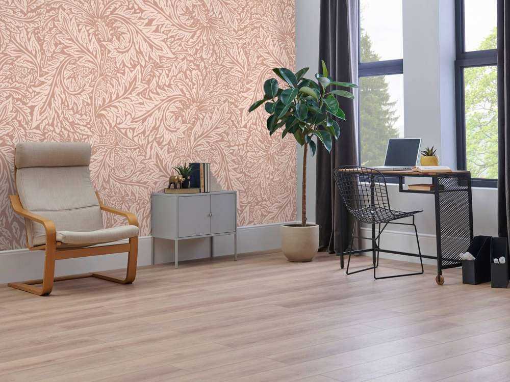 Morris blomster og blade - terrakotta