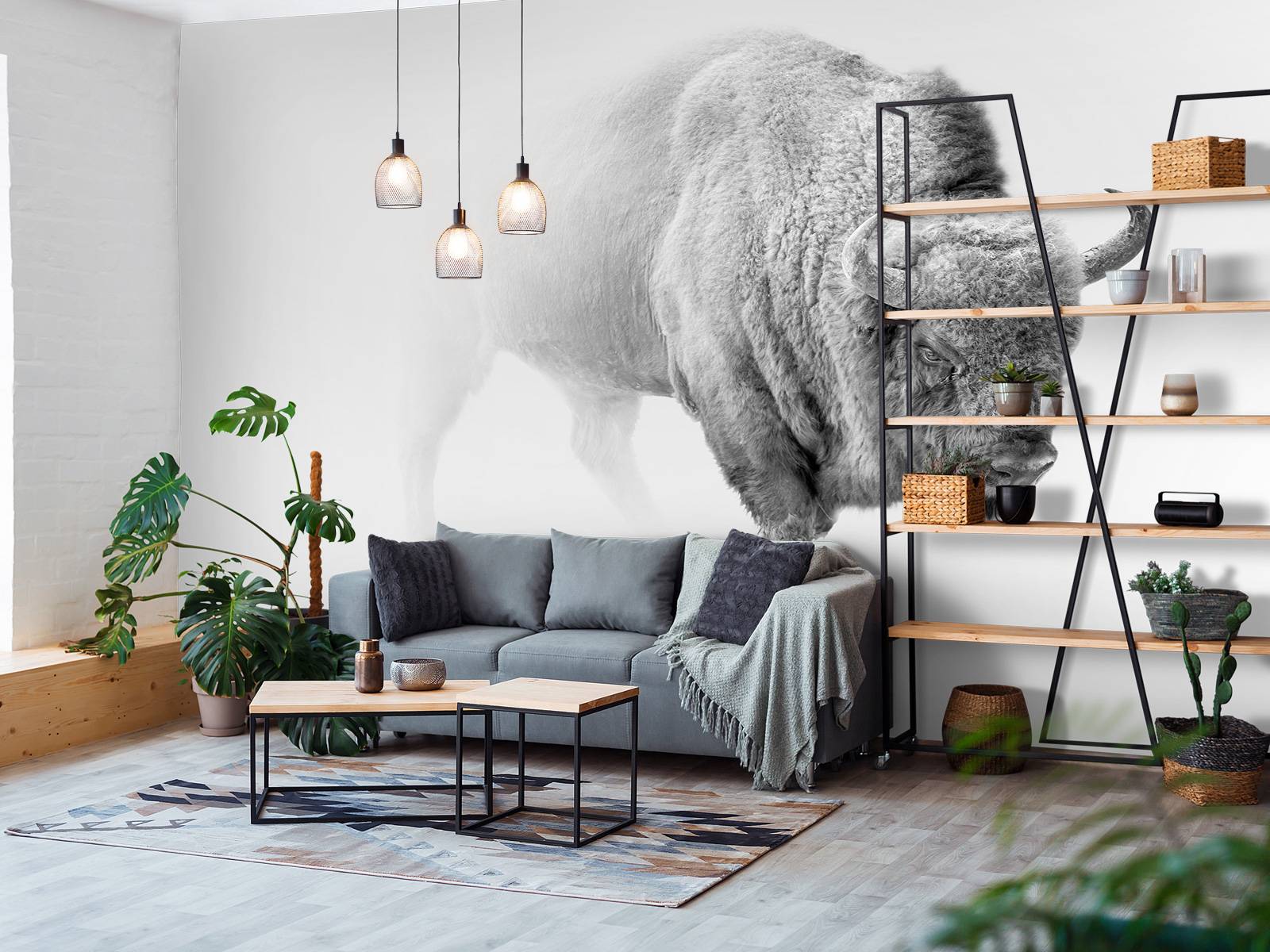Bison sort, hvid