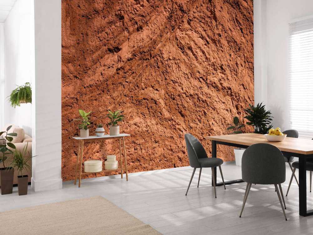 Grov terracotta struktur