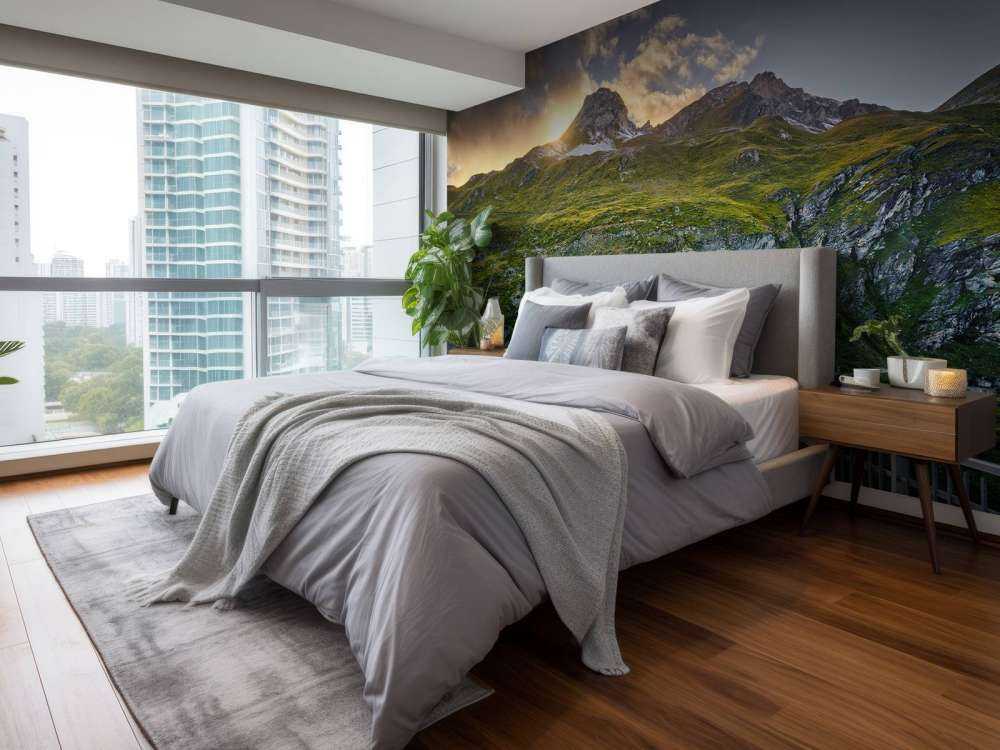 Solnedgang ved reservoiret