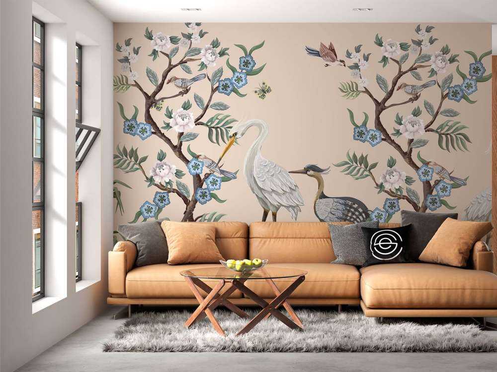 Farverige fiskehejrer