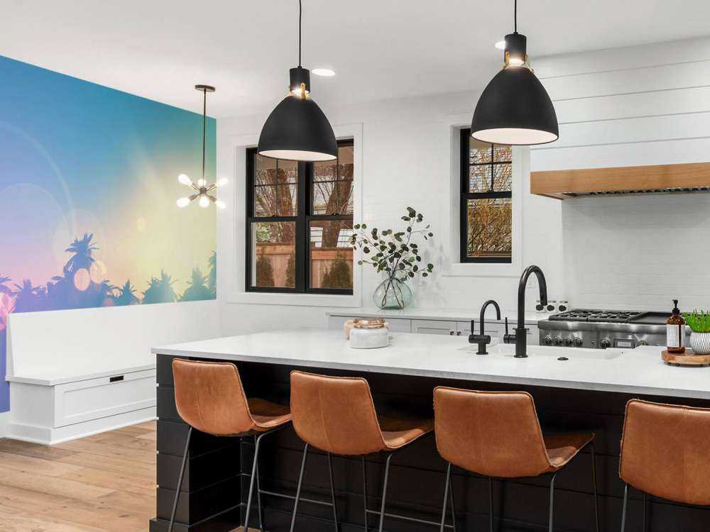 Palmetræer med retroeffekt