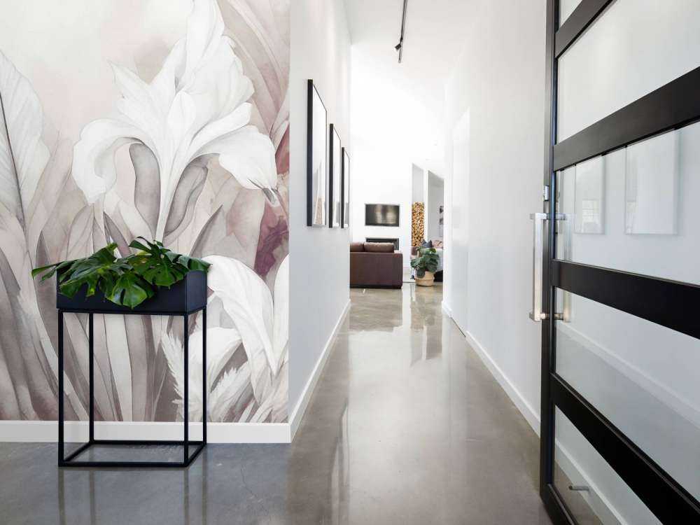 Iris ved soloppgang oransje