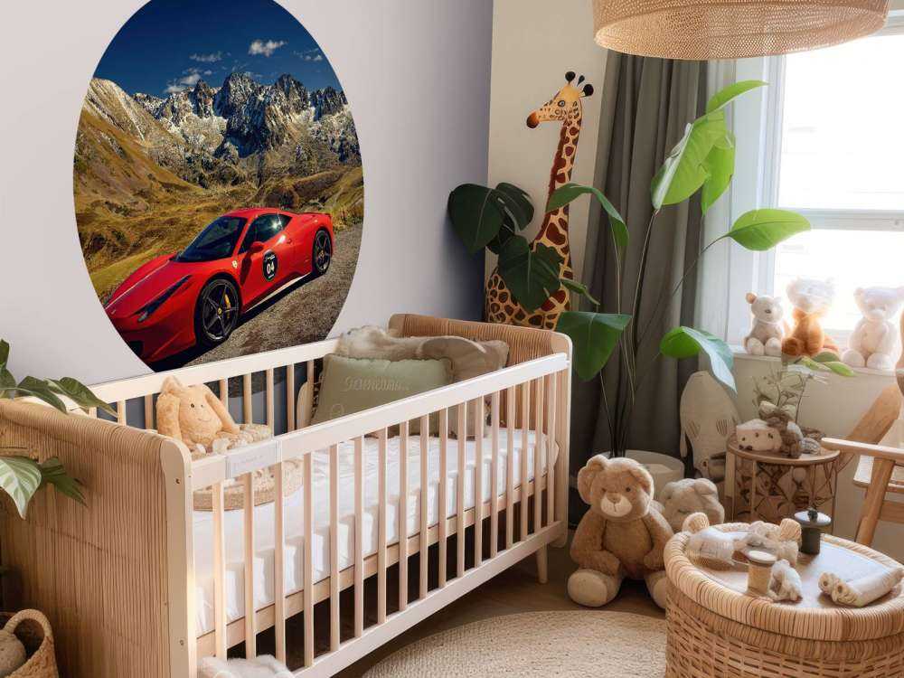 Ferrari 458 med alpentoppen