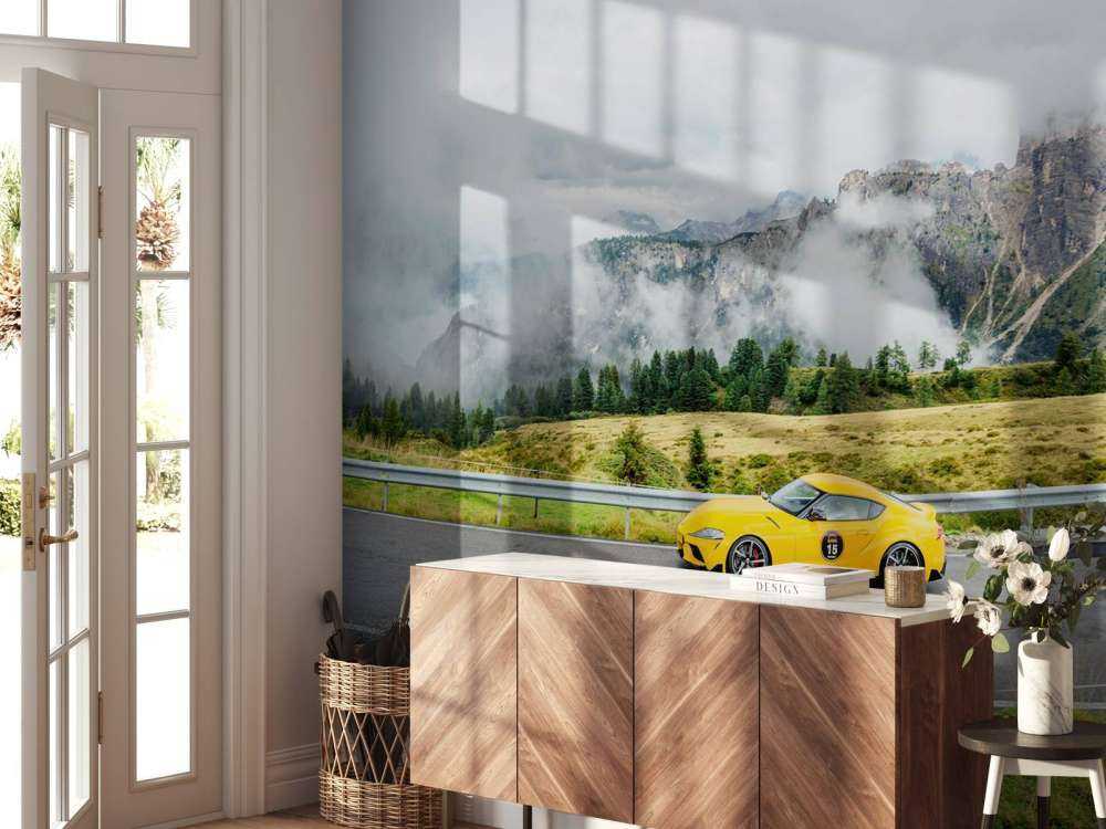 Sportbil i Dolomittene