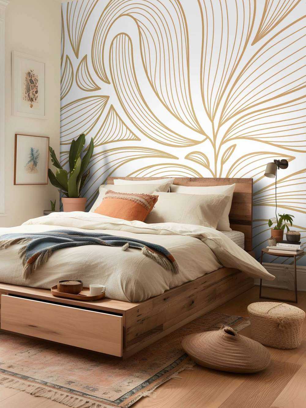Art deco blomster