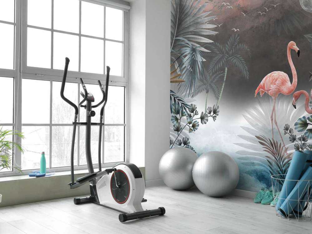 Flamingoer om natten