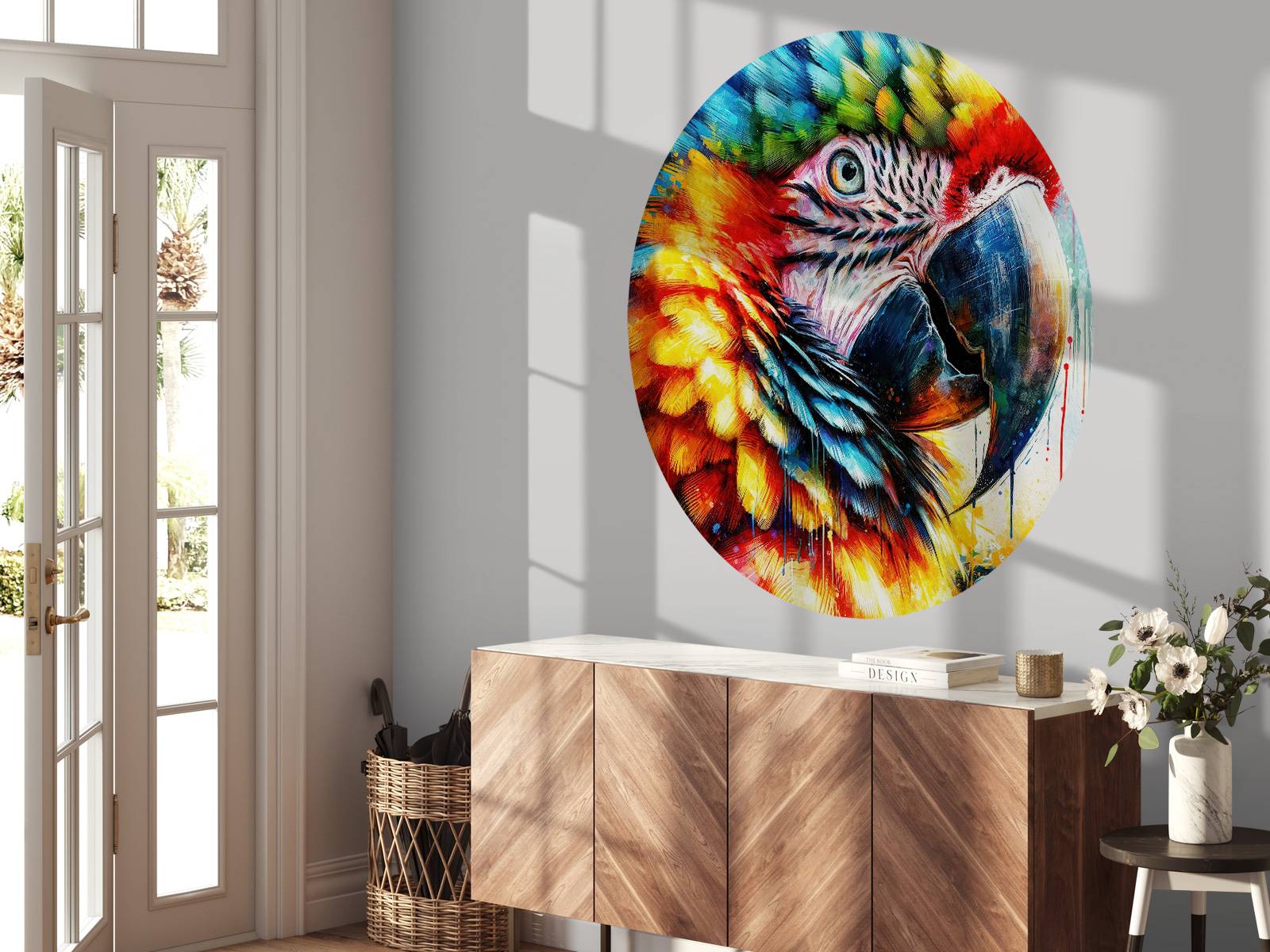Watercolor Macaw #1