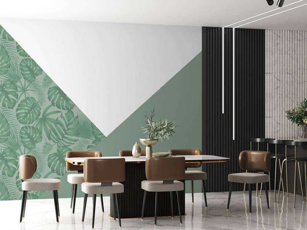 Trekanter med jungelmønster