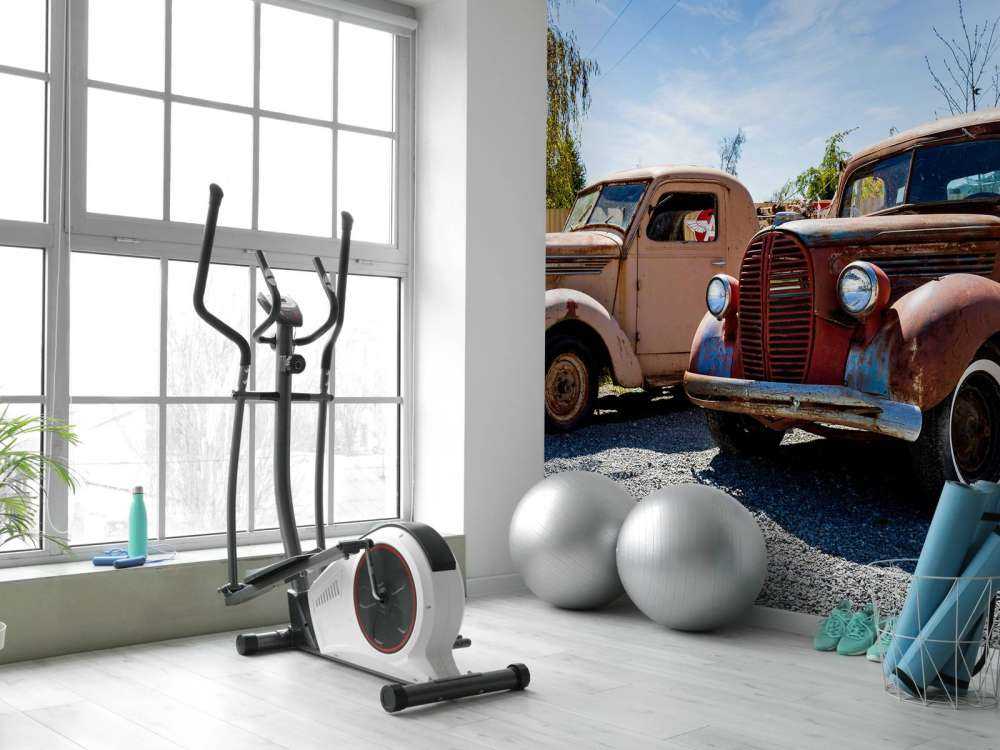 Rustne gamle lastebiler