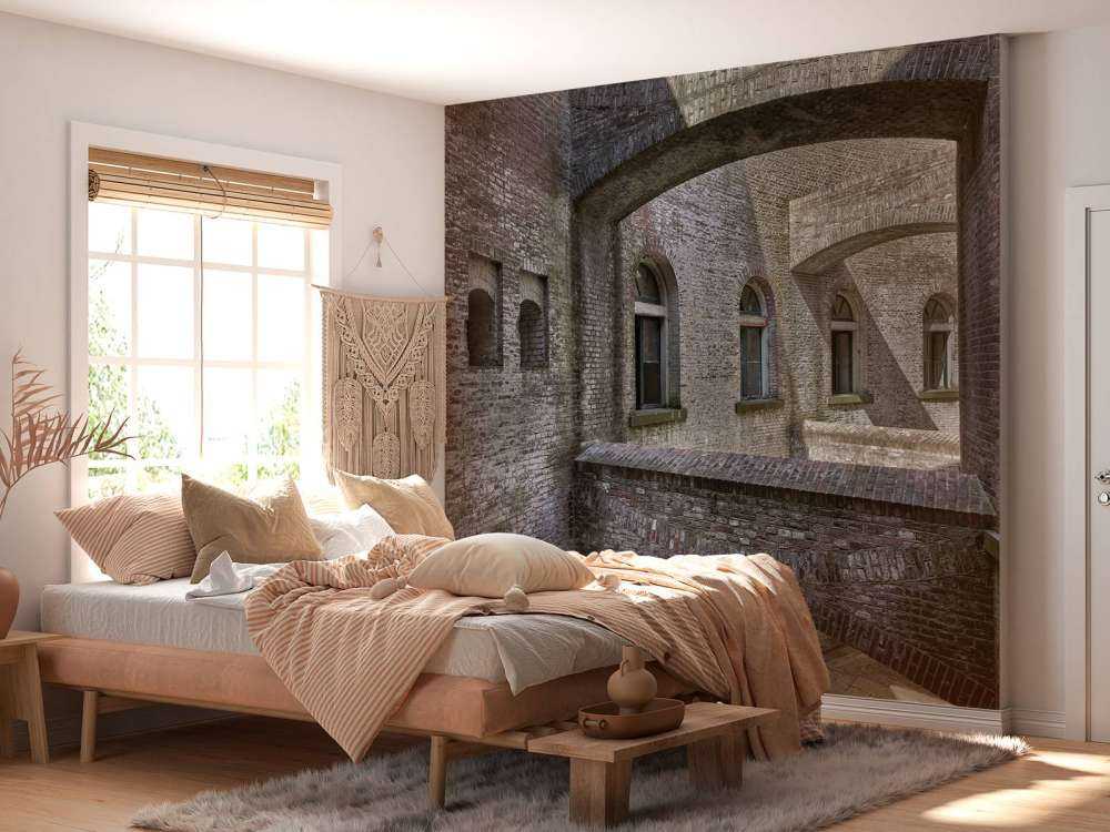 Gammel bygning med buer