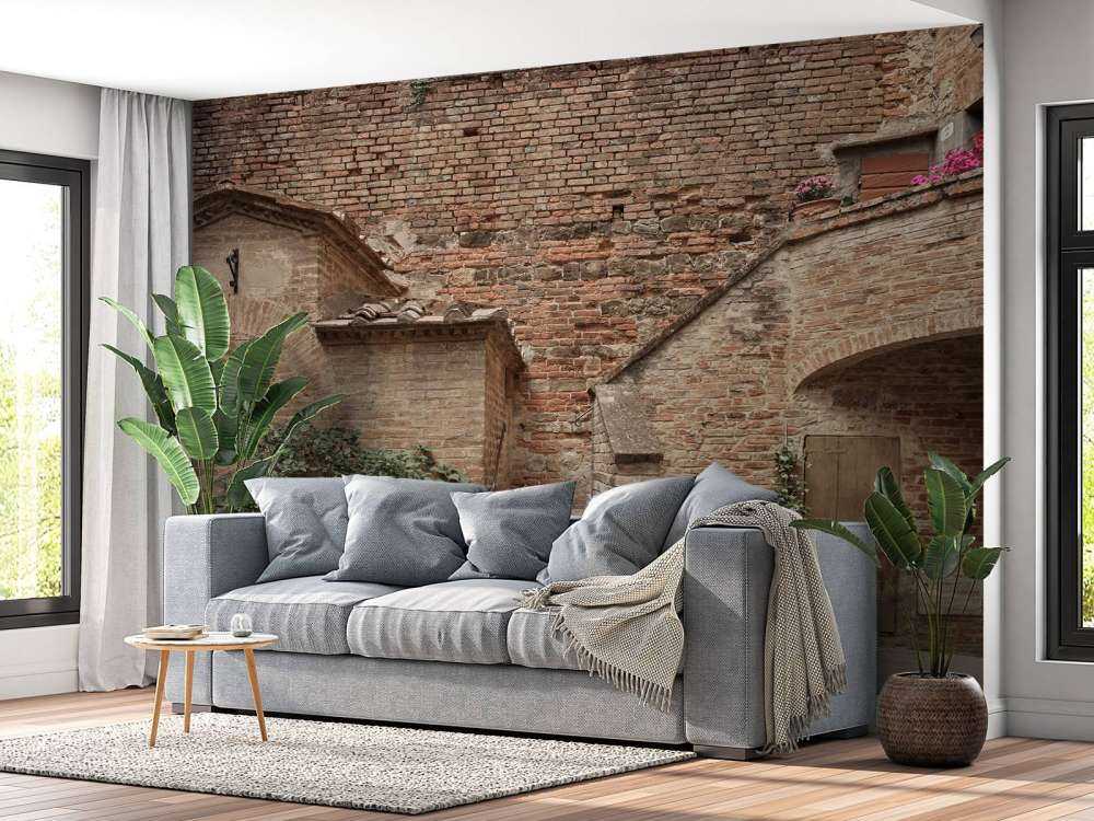 Gårdsplass i Italia