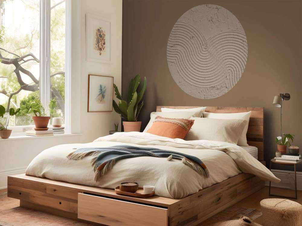 Organiske linjer og strukturer i taupe