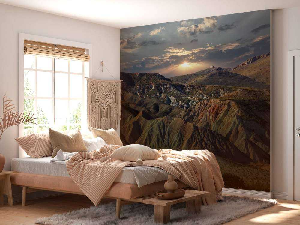 Solnedgang i fjellet