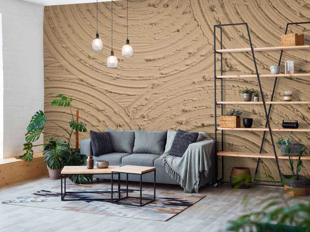 Zen-sirkler grov struktur i gullbrun