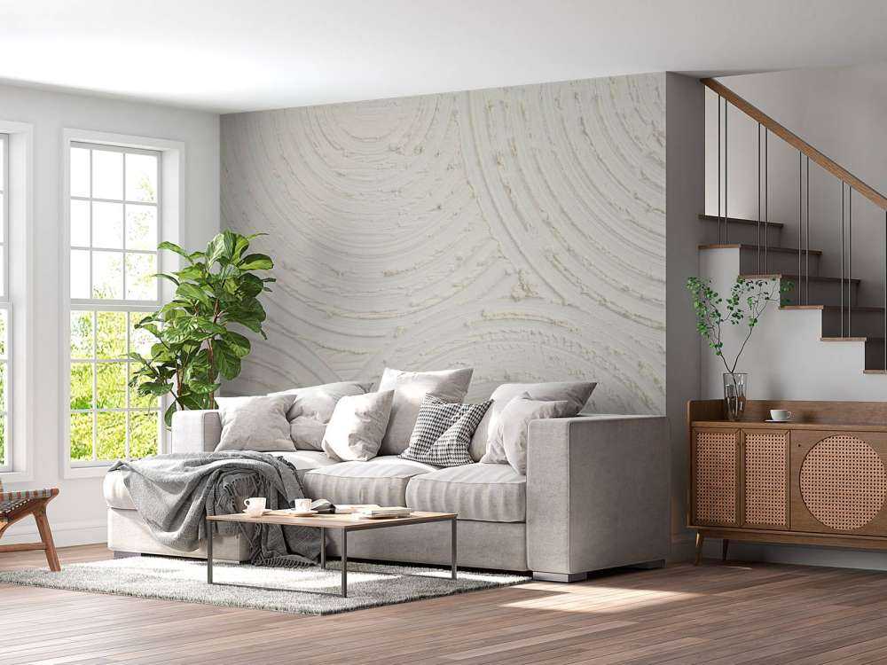 Zen-sirkler grov struktur i off-white