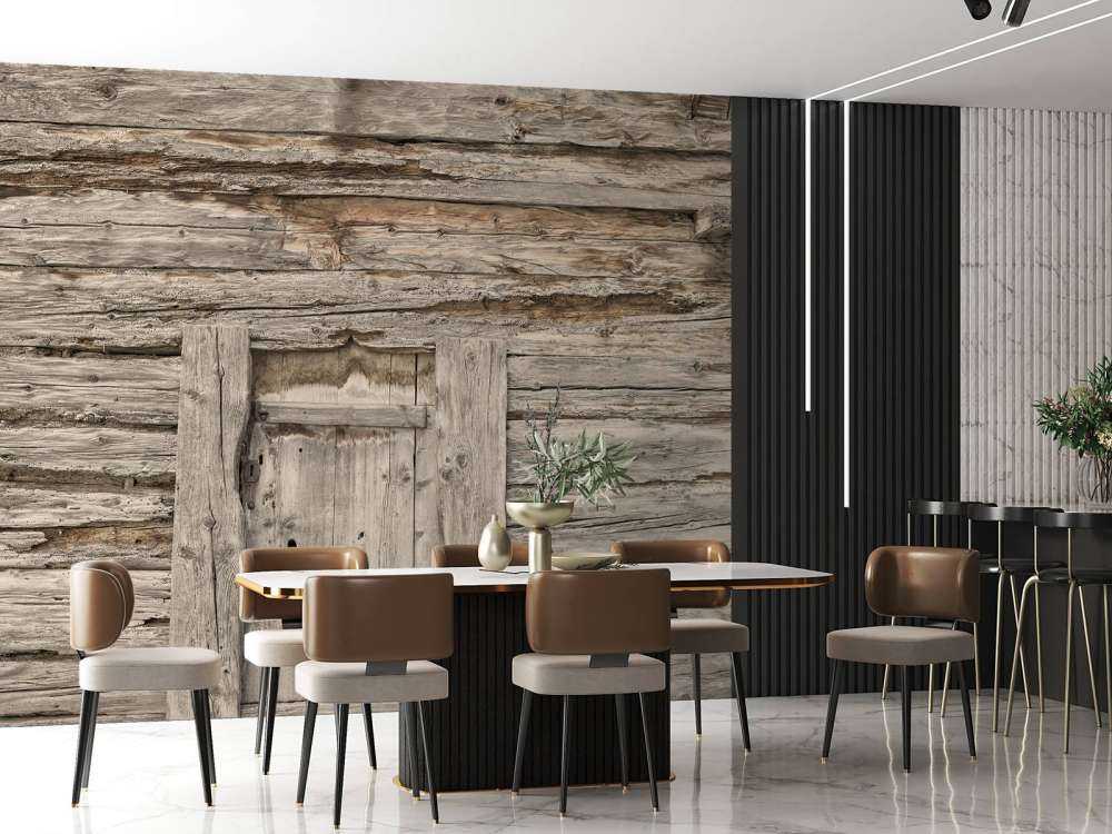 Beige hyller med dør