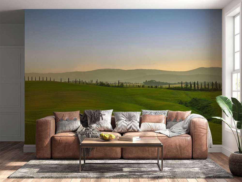 Kupert landskap Toscana