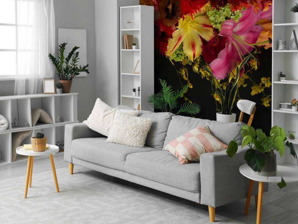 Fargede blomster