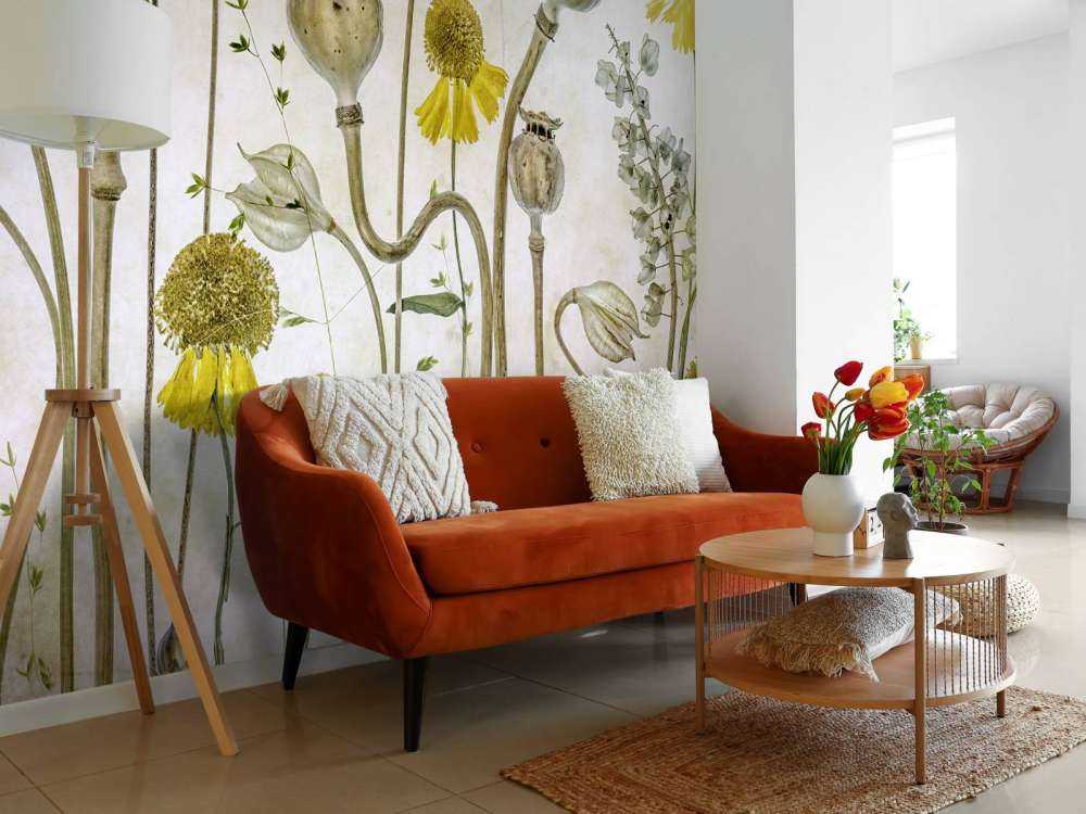 Poppies and Helenium