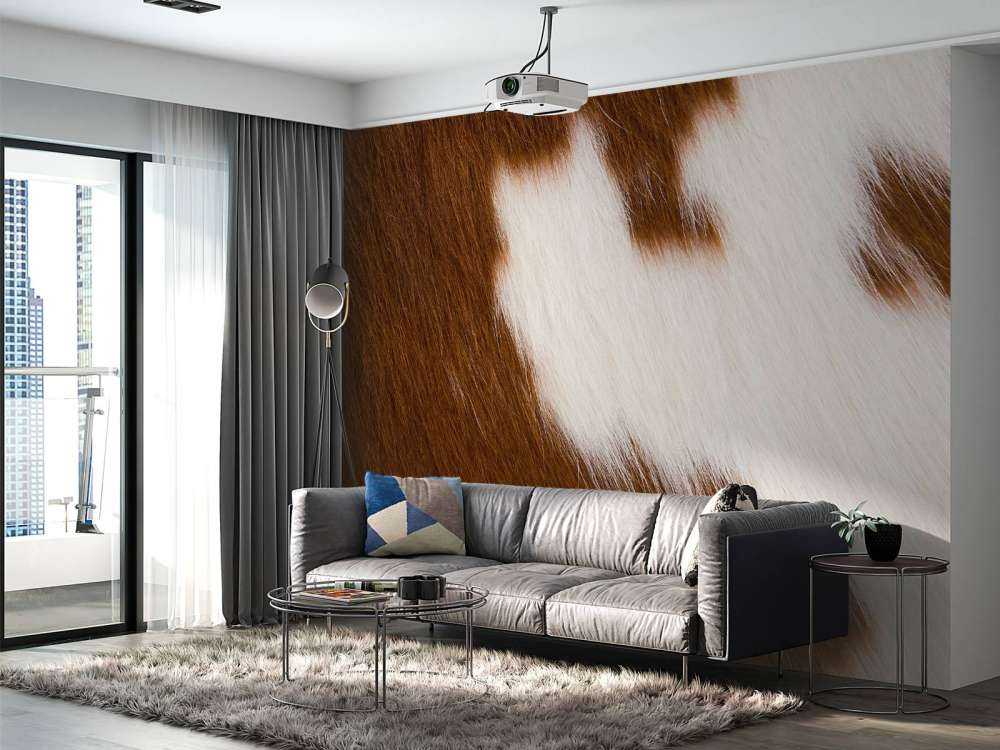 Kuskinn rød og hvit kuskinn