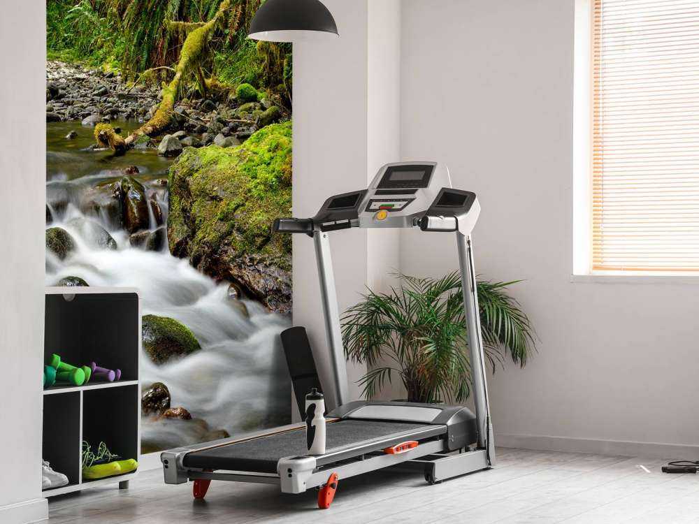 Grønn stein med elv