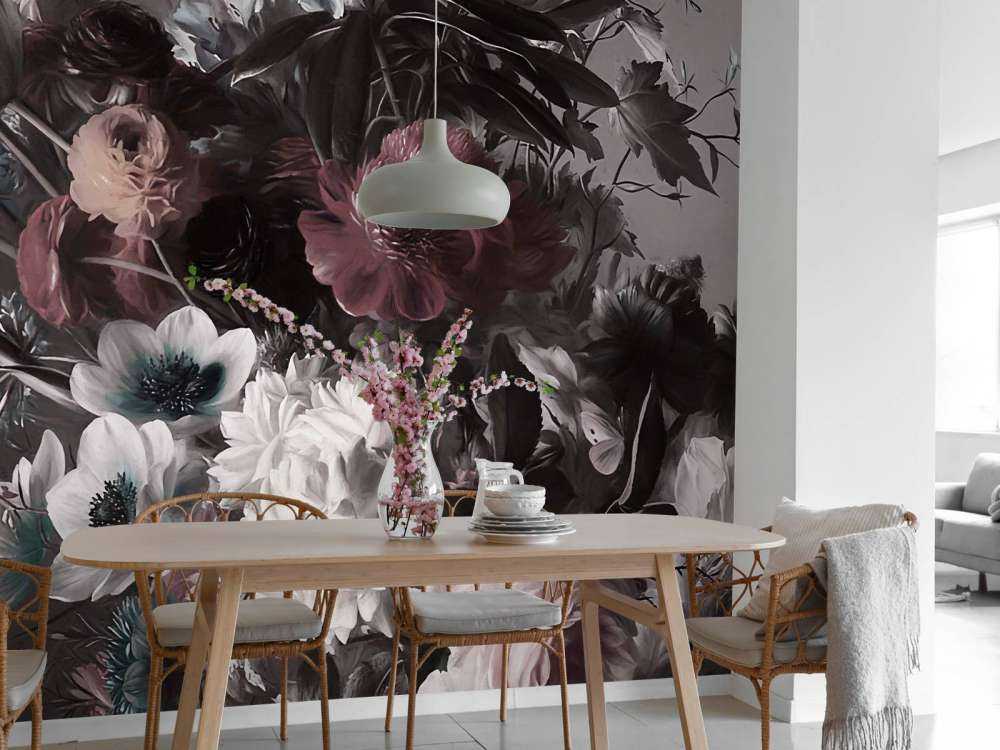 Stort bukett med anemoner Orange